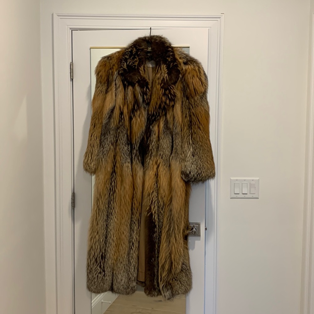 Retro Cross fox coat